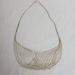 Silver tone neckless 17' long